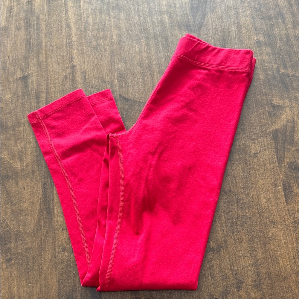Primary Vibrant Red Kids Leggings